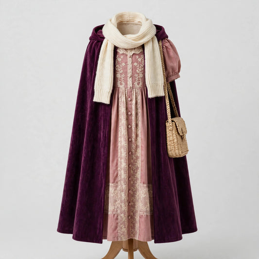 Full set on a dress form - front view