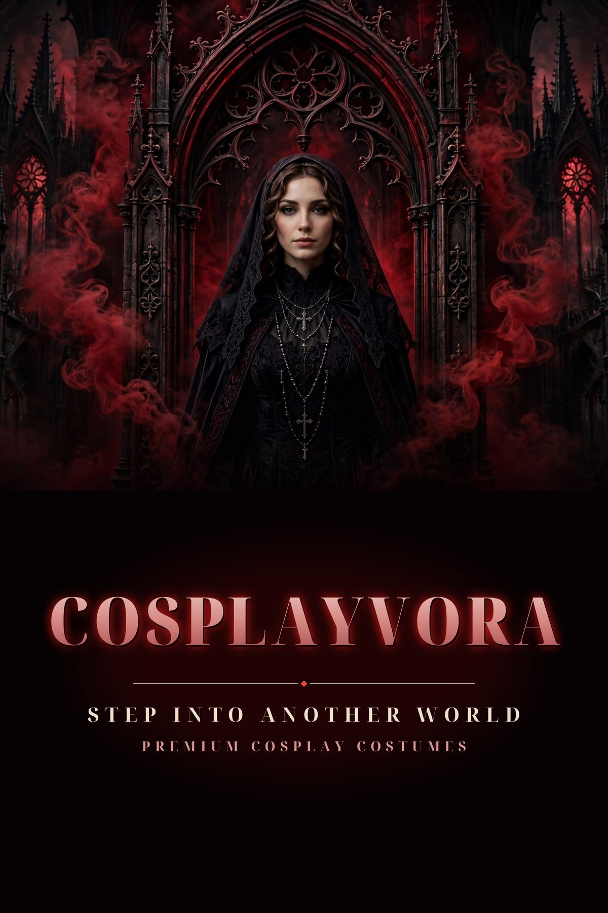 CosplayVora gothic banner - mobile portrait 2667x4000